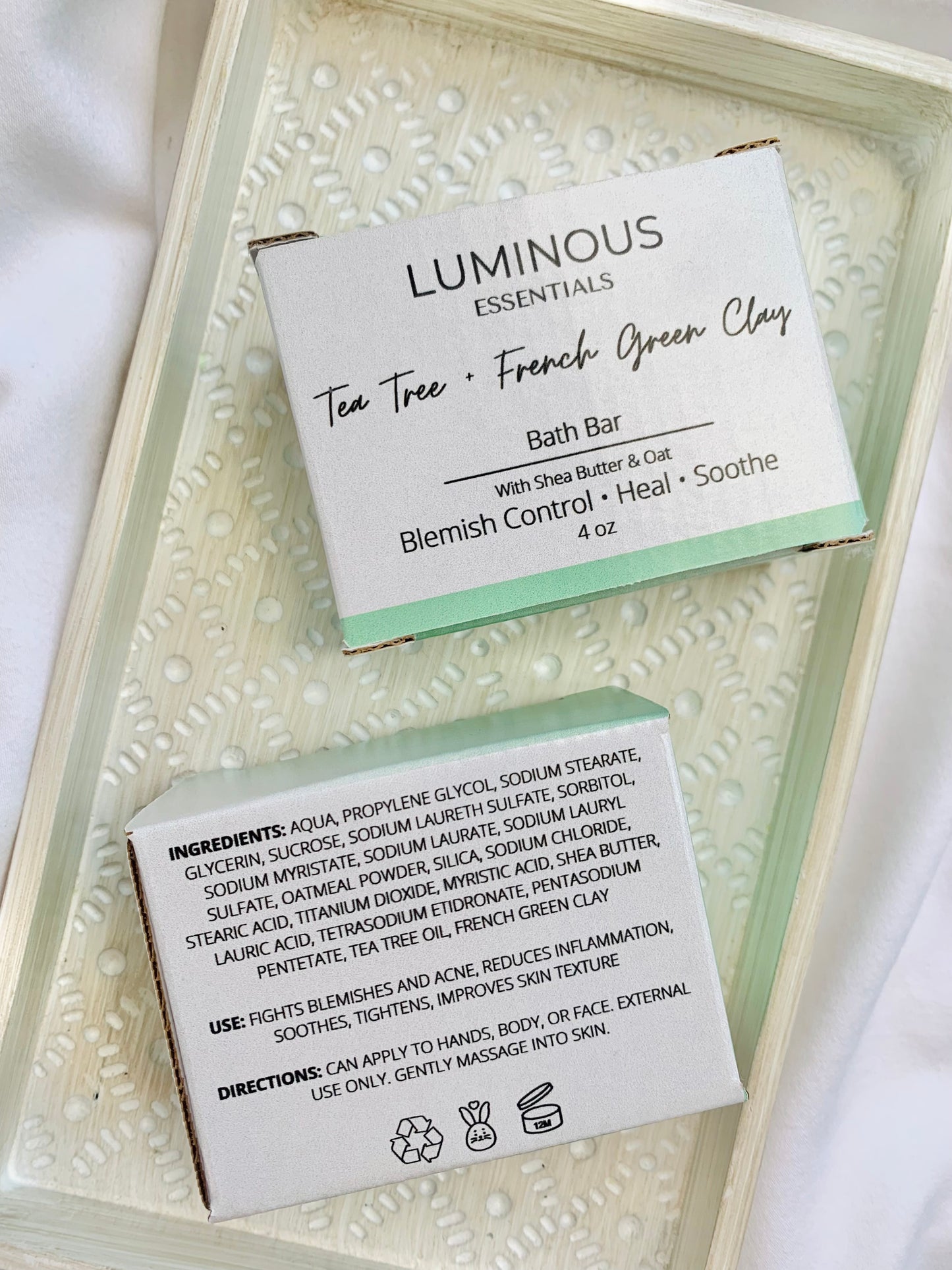 Tea Tree + French Green Clay Bath Bar